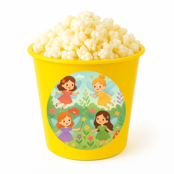 Balde de Pipoca Personalizado Infantil Fadas - Imagem 4