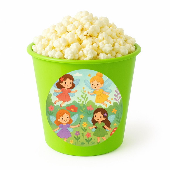 Balde de Pipoca Personalizado Infantil Fadas - Imagem 5