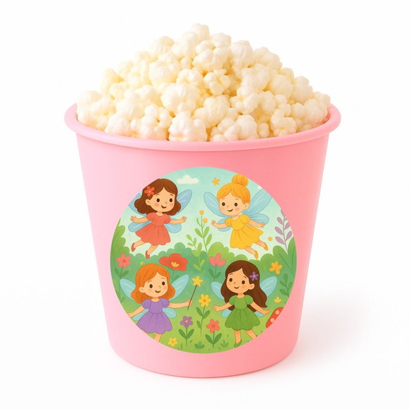 Balde de Pipoca Personalizado Infantil Fadas - Imagem 3