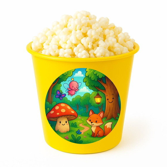 Balde de Pipoca Personalizado Infantil Floresta Encantada - Imagem 4