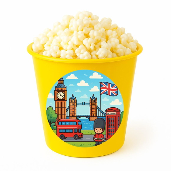 Balde de Pipoca Personalizado Infantil Londres - Imagem 4
