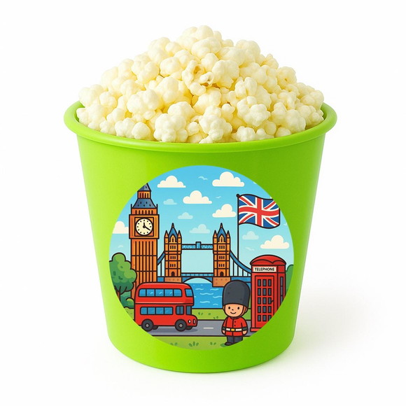 Balde de Pipoca Personalizado Infantil Londres - Imagem 5