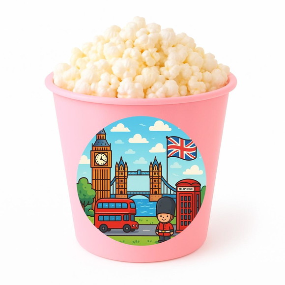 Balde de Pipoca Personalizado Infantil Londres - Imagem 3