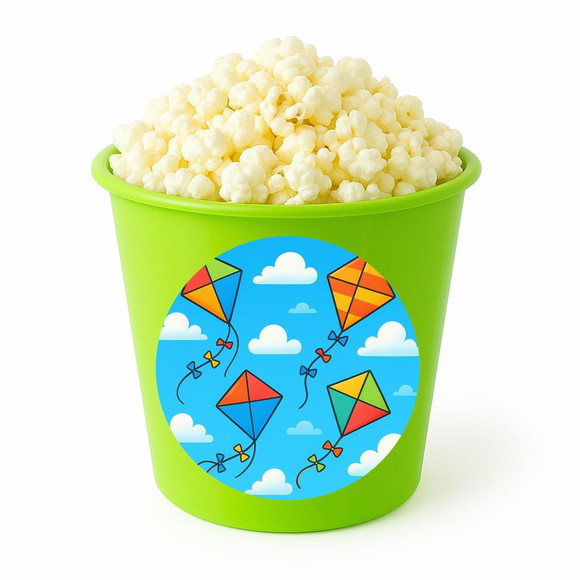 Balde de Pipoca Personalizado Infantil Pipas - Imagem 4