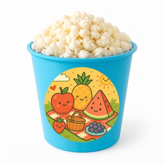 Balde de Pipoca Personalizado Infantil Piquenique das Frutas - Imagem 2