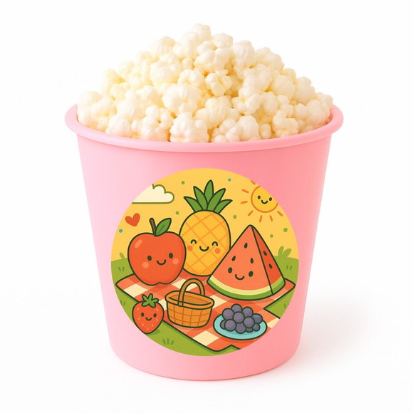Balde de Pipoca Personalizado Infantil Piquenique das Frutas - Imagem 3