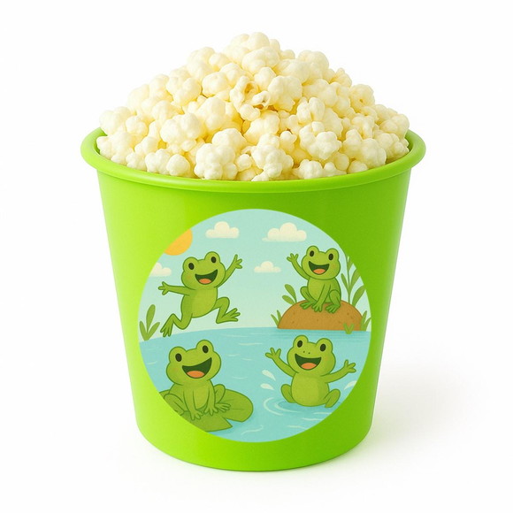 Balde de Pipoca Personalizado Infantil Sapos Divertidos - Imagem 5
