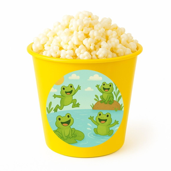 Balde de Pipoca Personalizado Infantil Sapos Divertidos - Imagem 4