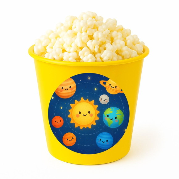 Balde de Pipoca Personalizado Infantil Sistema Solar - Imagem 4