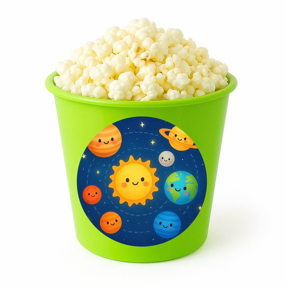 Balde de Pipoca Personalizado Infantil Sistema Solar - Imagem 5