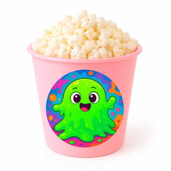 Balde de Pipoca Personalizado Infantil Slime - Imagem 3