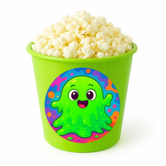 Balde de Pipoca Personalizado Infantil Slime - Imagem 5