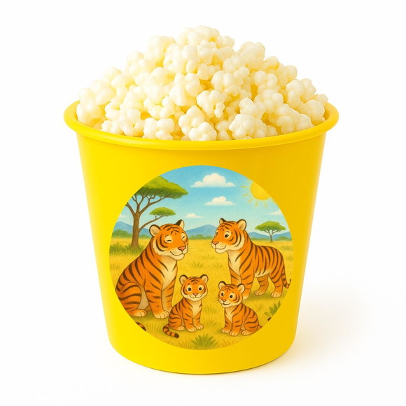 Balde de Pipoca Personalizado Infantil Tigres - Imagem 4