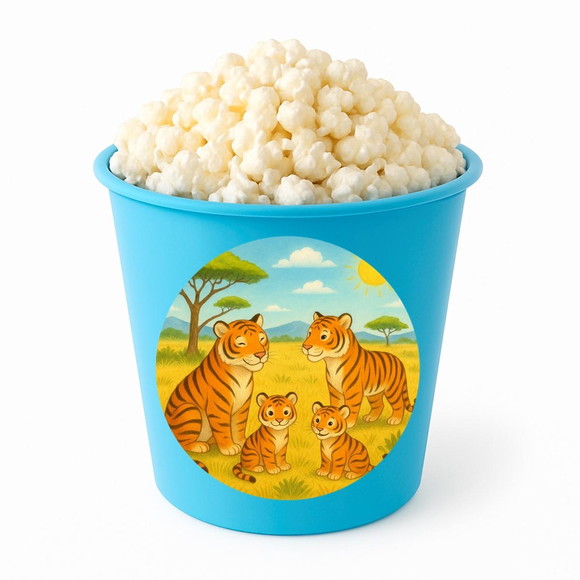 Balde de Pipoca Personalizado Infantil Tigres - Imagem 2