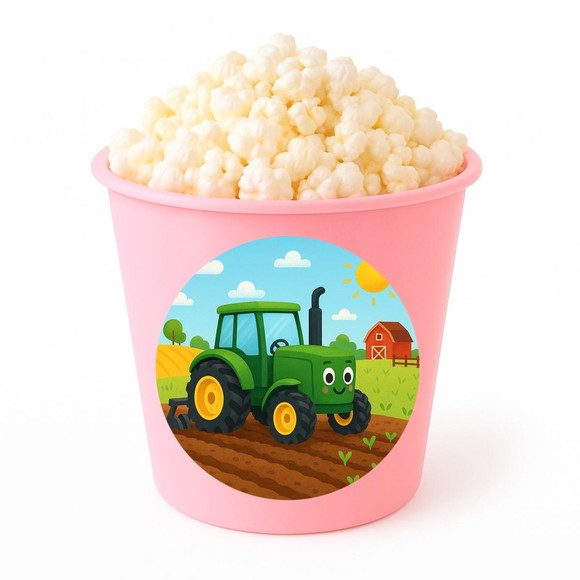 Balde de Pipoca Personalizado Infantil Trator - Imagem 3