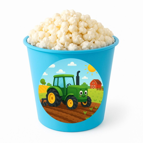 Balde de Pipoca Personalizado Infantil Trator - Imagem 2