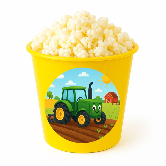 Balde de Pipoca Personalizado Infantil Trator - Imagem 4