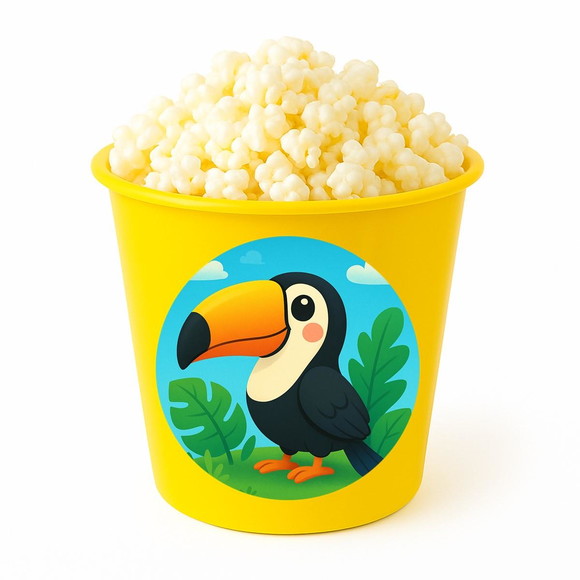 Balde de Pipoca Personalizado Infantil Tucano - Imagem 4