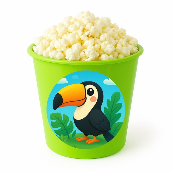 Balde de Pipoca Personalizado Infantil Tucano - Imagem 5