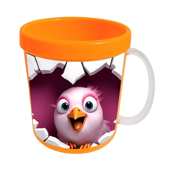 Caneca Acrílica Animais Fofos Fazenda Galinha Charmosa - Imagem 5