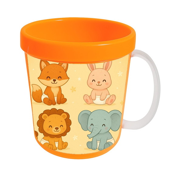 Caneca Acrílica Infantil Personalizada Animais Fofinhos Baby - Imagem 5