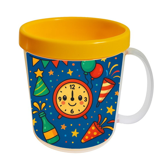 Caneca Acrílica Infantil Personalizada Ano Novo