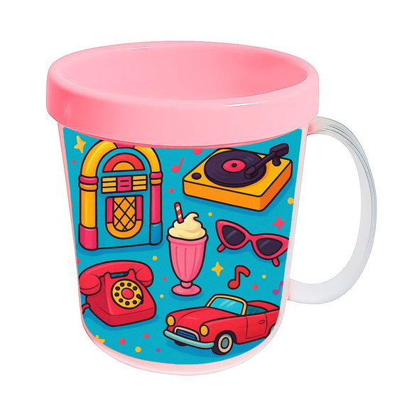 Caneca Acrílica Infantil Personalizada Anos 50 - Imagem 3