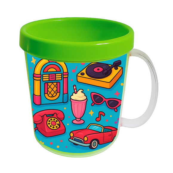 Caneca Acrílica Infantil Personalizada Anos 50 - Imagem 4