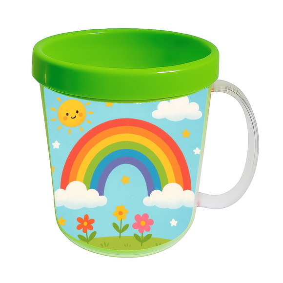 Caneca Acrílica Infantil Personalizada Arco-íris - Imagem 4