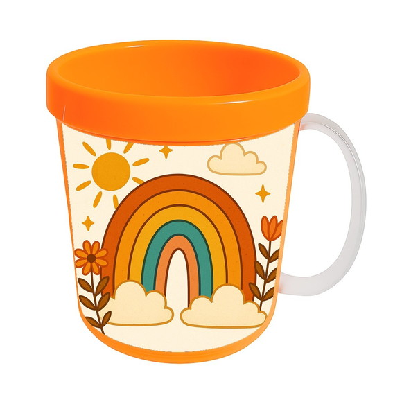 Caneca Acrílica Infantil Personalizada Arco-íris Boho - Imagem 5