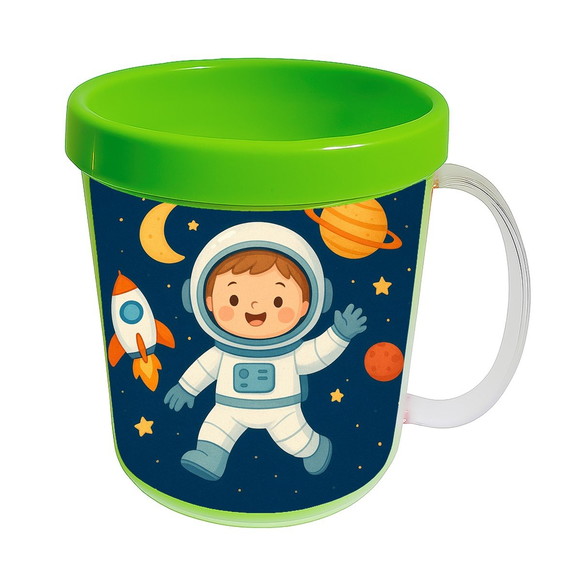 Caneca Acrílica Infantil Personalizada Astronauta - Imagem 4