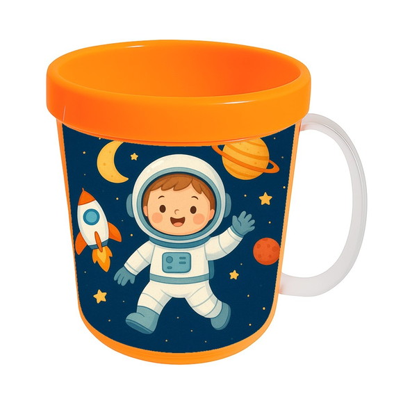 Caneca Acrílica Infantil Personalizada Astronauta - Imagem 5