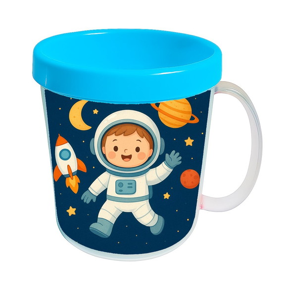 Caneca Acrílica Infantil Personalizada Astronauta - Imagem 2