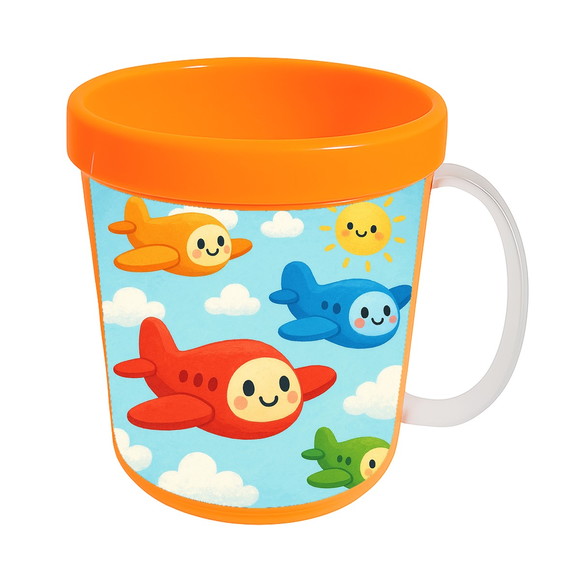 Caneca Acrílica Infantil Personalizada Aviões - Imagem 5