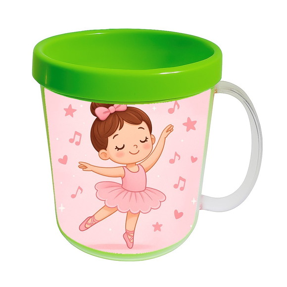 Caneca Acrílica Infantil Personalizada Bailarina - Imagem 4
