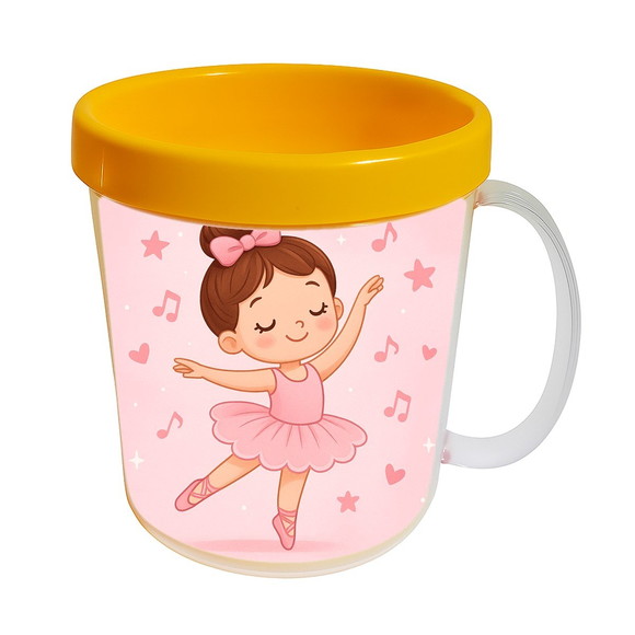 Caneca Acrílica Infantil Personalizada Bailarina
