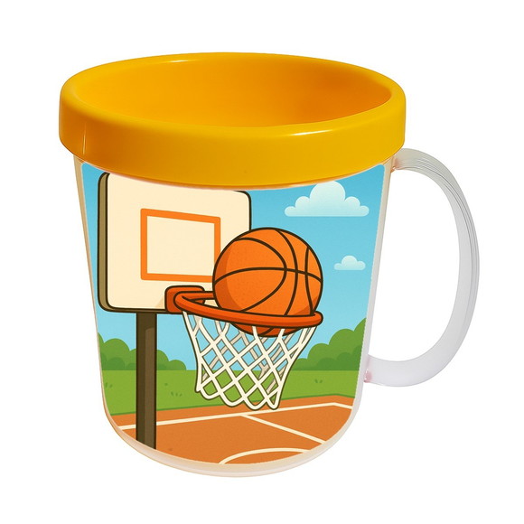 Caneca Acrílica Infantil Personalizada Basquete