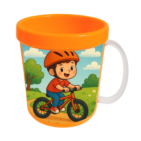 Caneca Acrílica Infantil Personalizada Bike Ciclista - Imagem 5