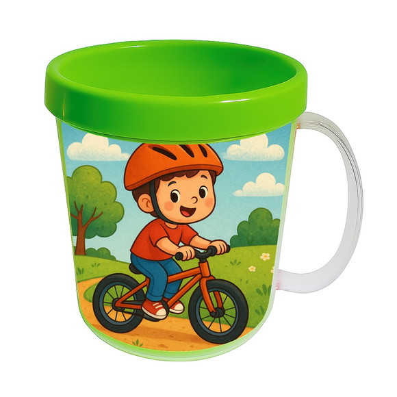 Caneca Acrílica Infantil Personalizada Bike Ciclista - Imagem 4