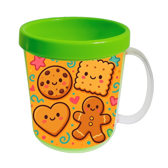 Caneca Acrílica Infantil Personalizada Biscoitinhos - Imagem 4