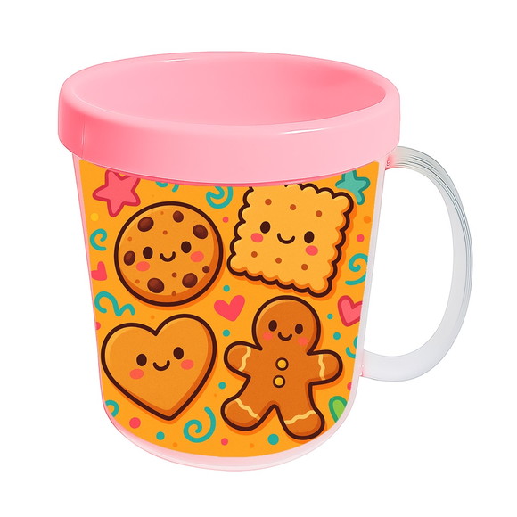 Caneca Acrílica Infantil Personalizada Biscoitinhos - Imagem 3