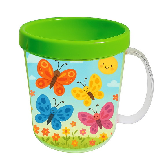 Caneca Acrílica Infantil Personalizada Borboletas - Imagem 4