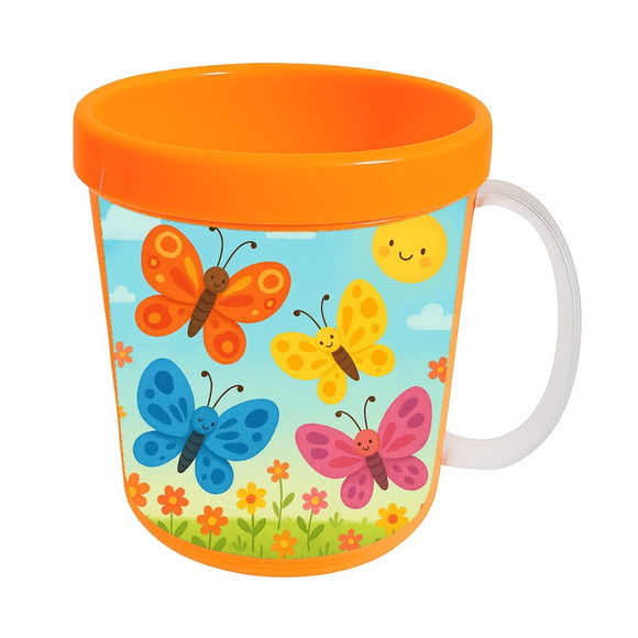 Caneca Acrílica Infantil Personalizada Borboletas - Imagem 5