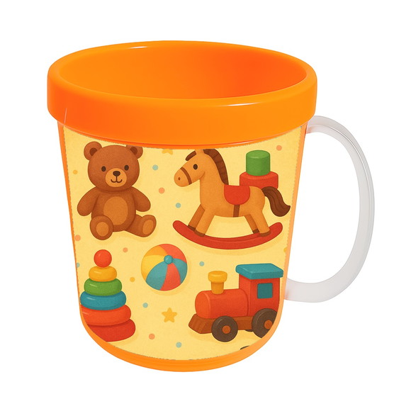 Caneca Acrílica Infantil Personalizada Brinquedos Clássicos - Imagem 5