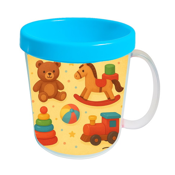 Caneca Acrílica Infantil Personalizada Brinquedos Clássicos - Imagem 2