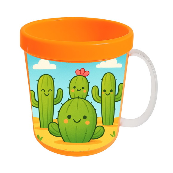Caneca Acrílica Infantil Personalizada Cactos Fofos - Imagem 5