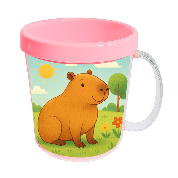 Caneca Acrílica Infantil Personalizada Capivara - Imagem 3