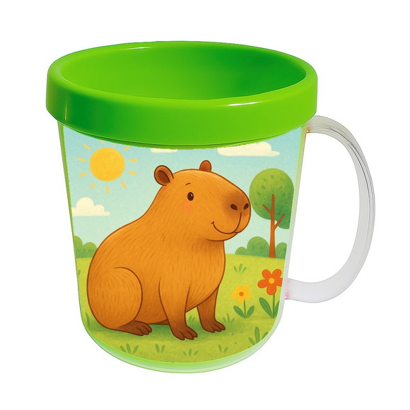 Caneca Acrílica Infantil Personalizada Capivara - Imagem 4