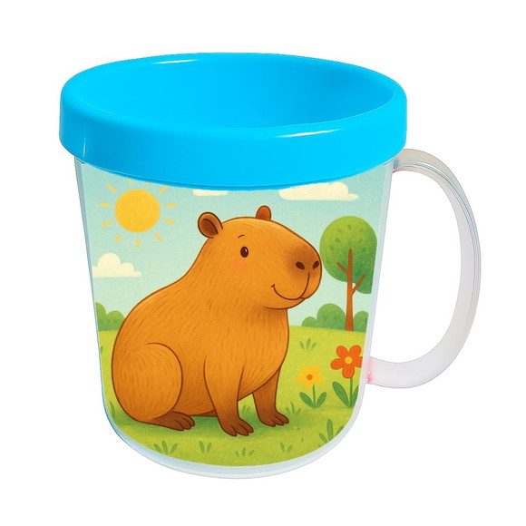 Caneca Acrílica Infantil Personalizada Capivara - Imagem 2