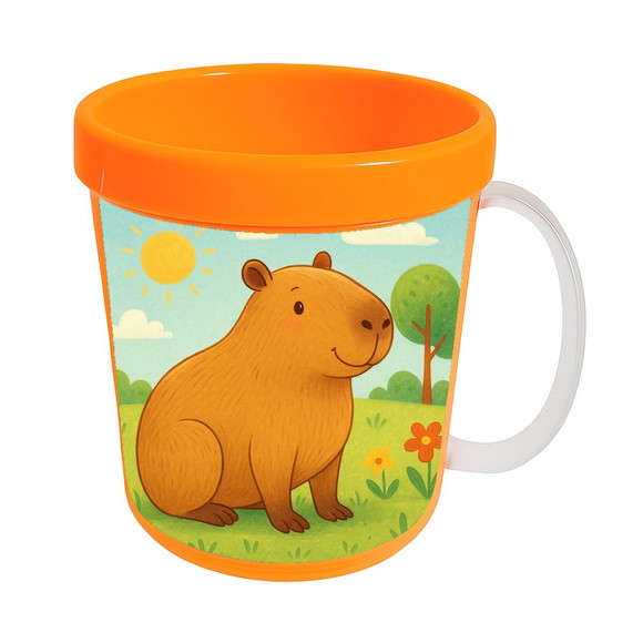 Caneca Acrílica Infantil Personalizada Capivara - Imagem 5